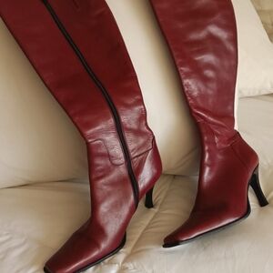 Charles David,  red womens boots size 7 1/2